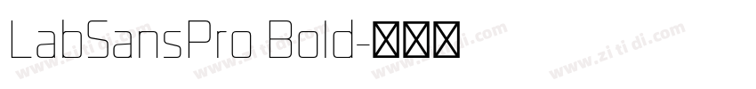 LabSansPro Bold字体转换